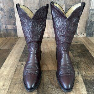 Dan Post 16773 Vintage Black Cherry Western Cowboy Boots Mens 12 D